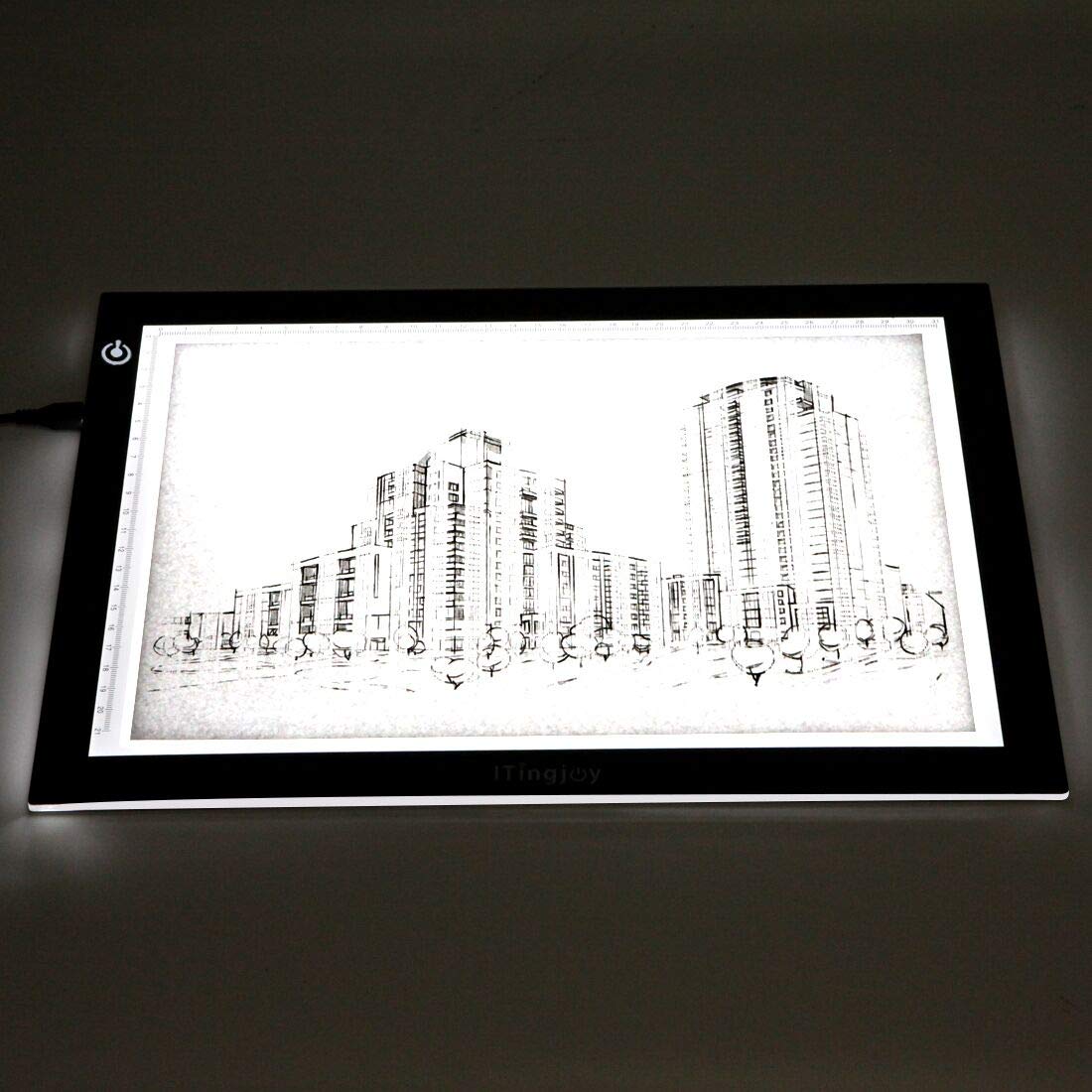 ME456 A4 LED Light Box 9x12 Inch Light Pad Only 5mm Ultra-Thin USB Power Light Table for Tracing ME456