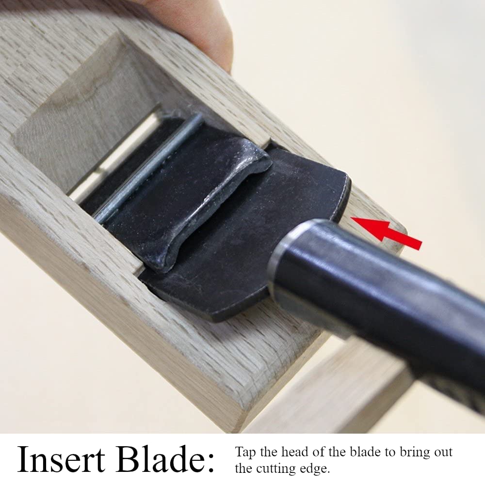 KAKURI Japanese Hand Plane 42mm for Woodworking, KANNA Small Block Plane Mini Hand Planer for Wood Chamfering and Smoothing, 5.9 x 2.1 x 1.6 inches, KAKURI