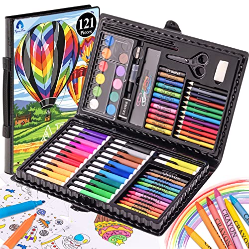 VigorFun Art Kit, Drawing Painting Art Supplies for Kids Girls Boys Teens, Gifts Art Set Case Includes Oil Pastels, Crayons, Colored Pencils, VigorFun