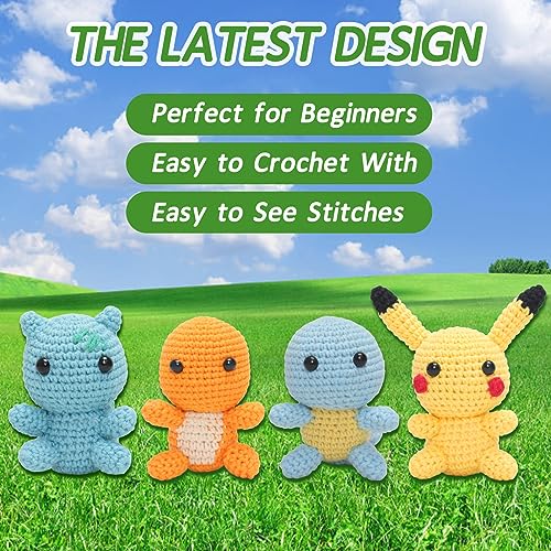 COZYMATE Crochet Kit for Beginners, Complete 4PCS Cute Animals Crochet Kits for Adults with Step-by-Step Instructions and Video Tutorials - Best COZYMATE