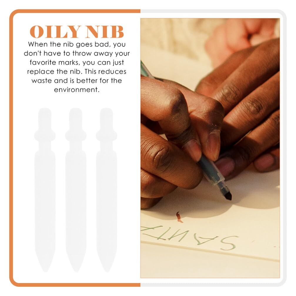 Paint Pen Nibs 20 Pcs Acrylic Paint Marker Nibs Replacement Pen Nibs Marker Pen Tips Refillable for Paint Markers 0.7mm Pen Nibs STOBOK