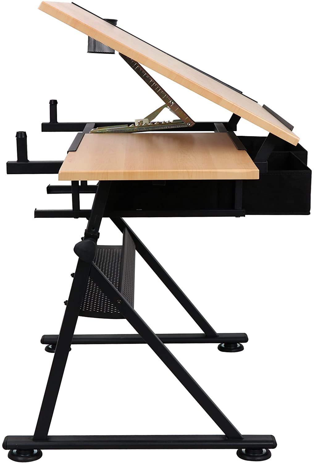 NOVA MICRODERMABRASION Adjustable Height Drafting Desk Drawing Table Tiltable Tabletop for Reading, Writing Art Craft w/Stool and Drawers Nova Microdermabrasion