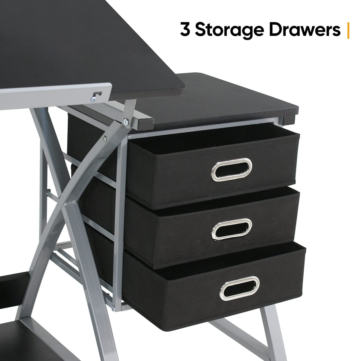 ZENY Drafting Table and Stool Set Tabletop Tilted Drawing Table Drafting Desk w/Drawers Artists Workstation, Art Craft Supplies ZENY