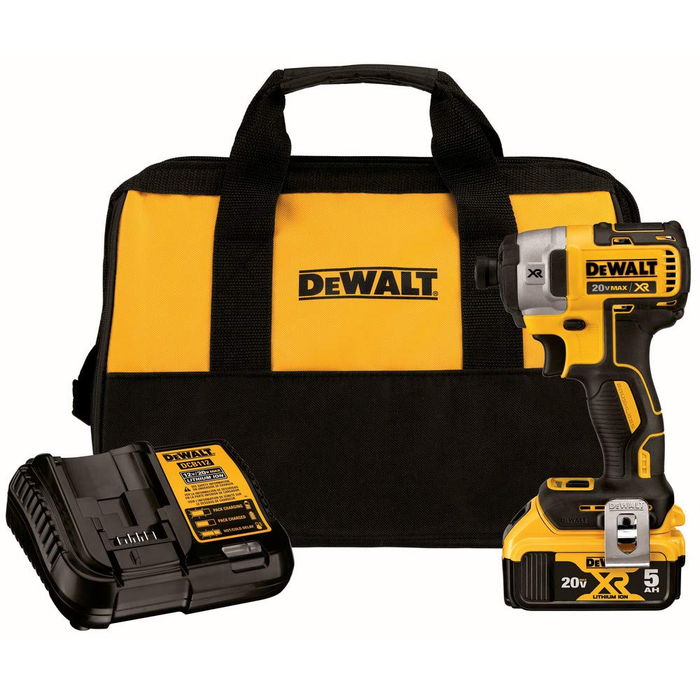 DEWALT 20V MAX* XR Impact Driver, 3-Speed, 1/4-Inch (DCF887P1) DEWALT
