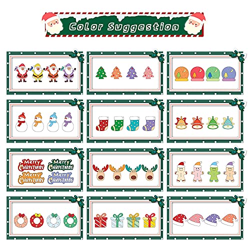 Springflower 36pcs Wooden Christmas Ornaments for Hanging Decorations,12 Styles Unfinished Wood Slices with Holes for Kids,DIY Craft Gift Toys with SpringFlower