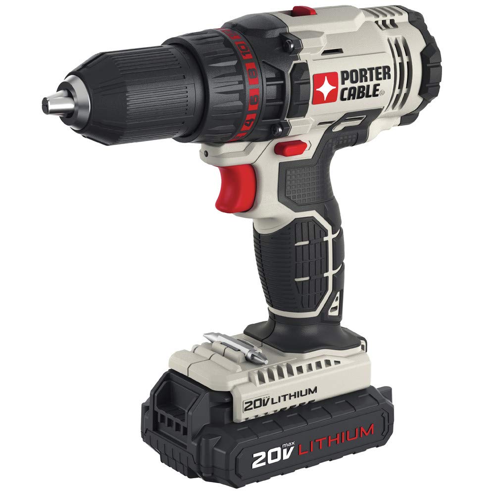 PORTER-CABLE 20V MAX* Cordless Drill Combo Kit and Impact Driver, 2-Tool (PCCK604L2) PORTER-CABLE
