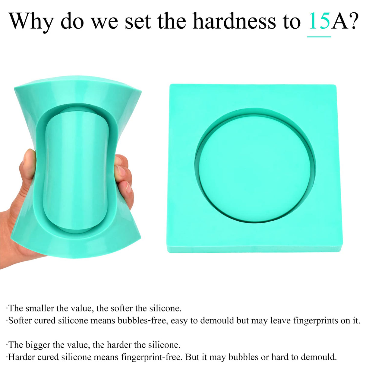 Silicone Mold Making Kit - 1 Gallon Liquid Silicone Rubber 15A with Adjustable Mold Housing - Fast Cured Easy 1:1 Mixing Ratio Silicone Casting for DecorRom