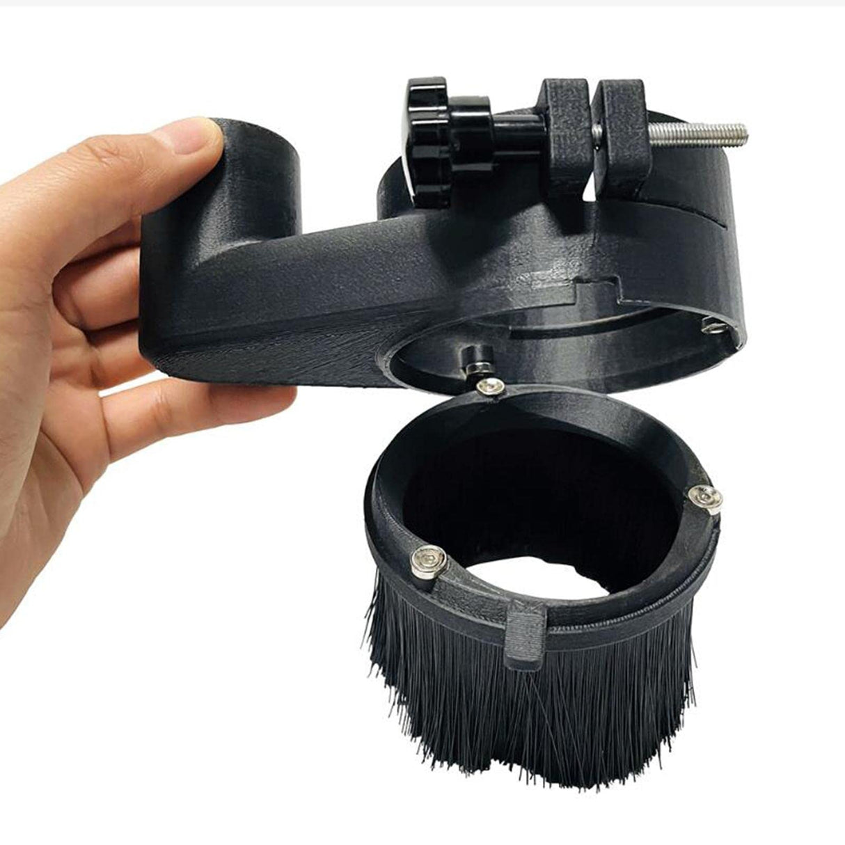 Generic 52mm /65mm /80mm Spindle Brush Dust Shoe Durable CNC Engraving Machine Spindle Dust Shoe Cover for Woodworking Door Engraver Milling Tools, Generic