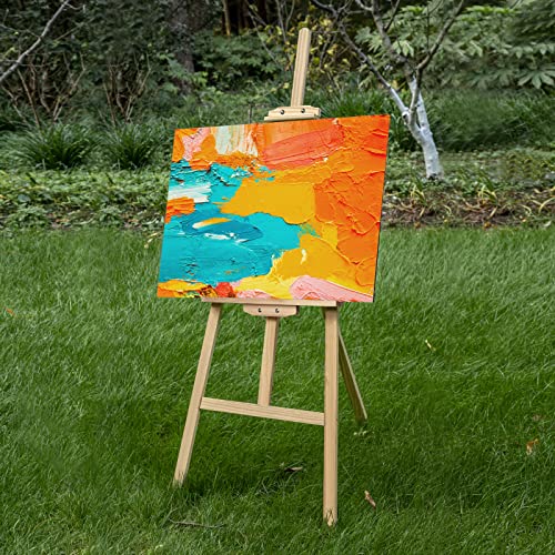 Nian Feng Easel Stand for Painting, Wooden Easel for Painting Canvas, Art Easel for Adults, Adjustable&Folding, for Drawing, Wedding Sign, Poster, nianfeng