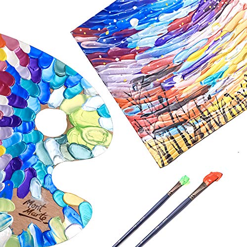 MONT MARTE Premium Metallic Acrylic Paint Set, 24 x 1.02oz (36ml) Tubes, 24 Colors, Suitable for Most Surfaces Including Canvas, Card, Paper and Wood MONT MARTE