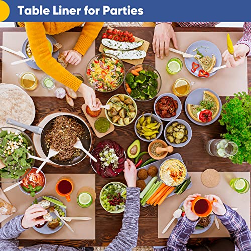 Vanhench Brown Wrapping Paper, Craft Paper, Kraft Paper Roll 17.8"x 1200"(100'), Gift Wrapping Bulletin Board Arts & Crafts, Bouquet Flower Table Vanhench