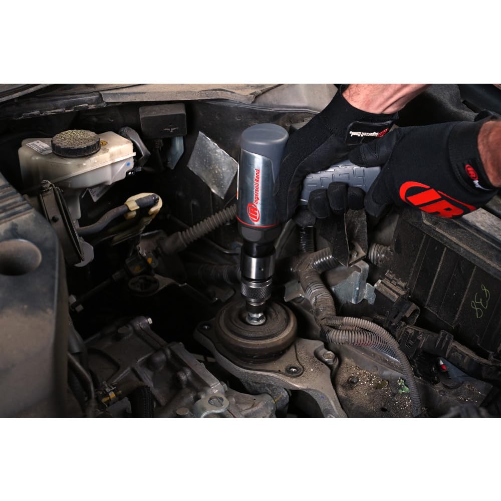 Ingersoll Rand 119MAXK Long Barrel Air Hammer Kit – 5 PC Chisel Set, Lightweight, Quiet, Compact, Powerful, Gray Ingersoll Rand