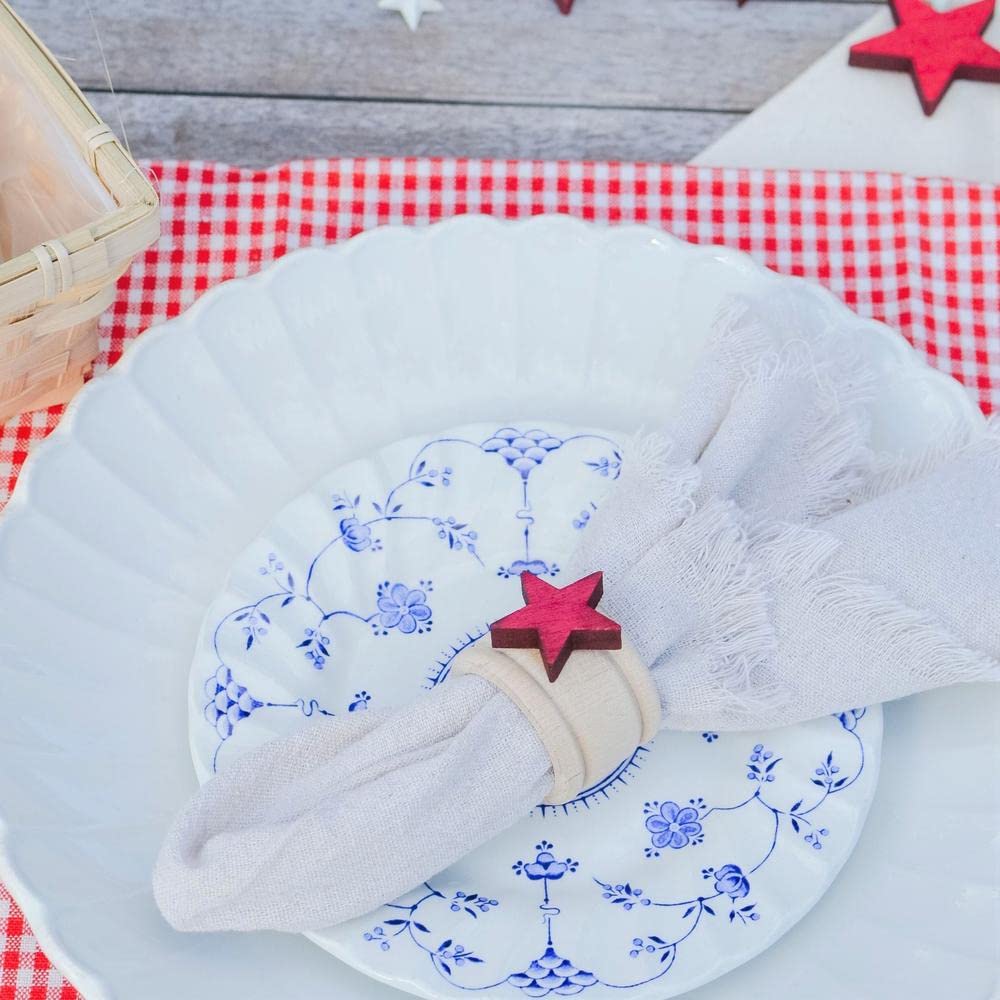 Factory Direct Craft Set of 12 Unfinished Birch Wood Napkin Rings - Natural Wooden Napkin Holders Ready to Finish for DIY Crafts and Table Decor Factory Direct Craft