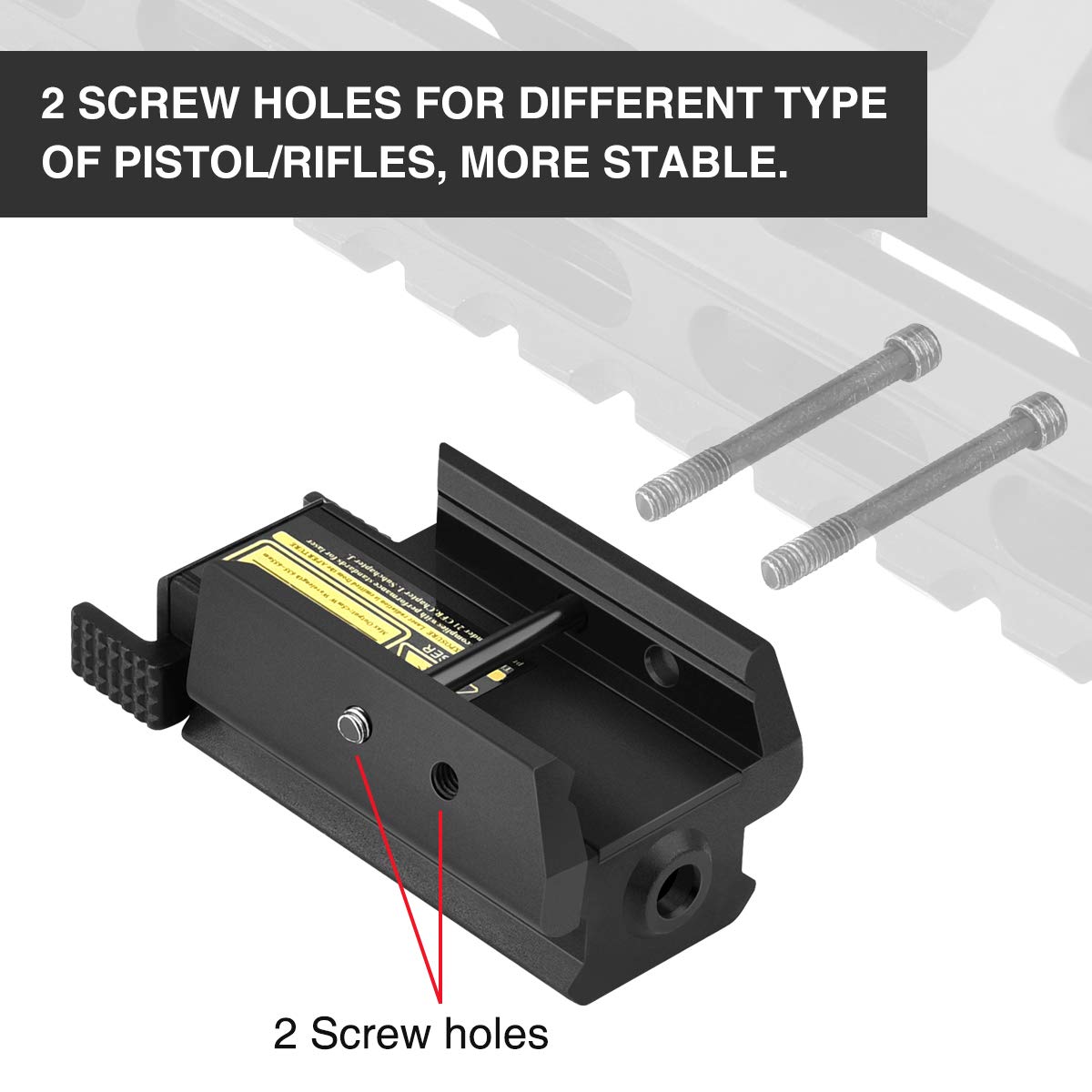 EZshoot Red Dot Laser Sight Tactical 20mm Standard Picatinny Weaver Rail for Pistol Handgun Gun Rifle EZshoot