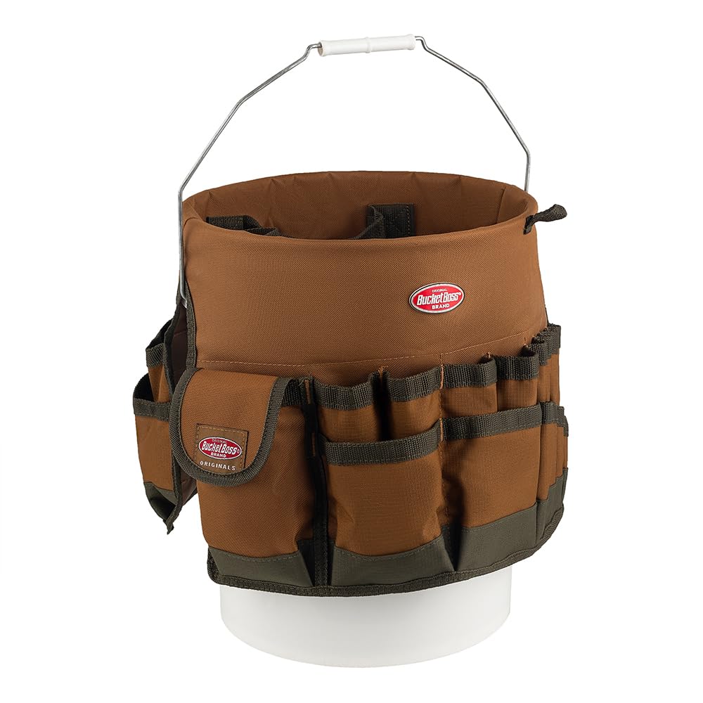 Bucket Boss The Bucketeer Bucket Tool Organizer in Brown, 10030 Bucket Boss