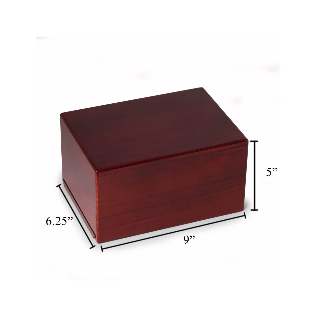 Deering Moments Custom Engraved Lacquered Rosewood Funeral Cremation Urn for Human Ashes, Religious Cross with Dove (Large) Deering Moments