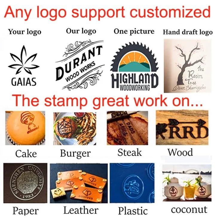 Personalized Custom Wood Branding Iron - Unique Stamp for Wood, Leather, Baking, and Meat Arokimi