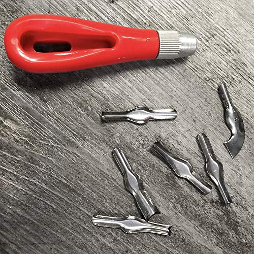 Rubber Block Stamp Carving Blocks Stamp Making Kit with Cutter Tools, 12-Pack Carving Rubber Stamps for Printmaking, Printing and More Pixiss