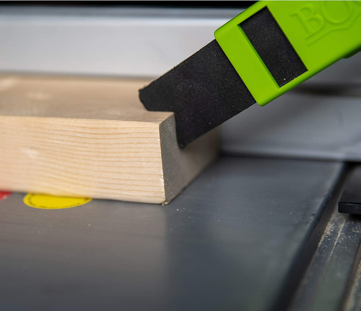 BOW Products MINI PushPRO PP2 - Push Stick for Table Saws - EVA Tipped Push Block That Reduces Vibrations and Improves Material Grip - Woodworking Bow Products