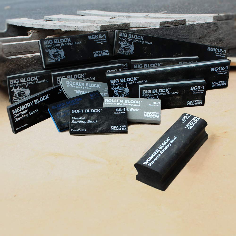 Motor Guard - BGR161 BGR16-1 Rigid PSA Sanding Block, 2 5/8" x 16" Motor Guard