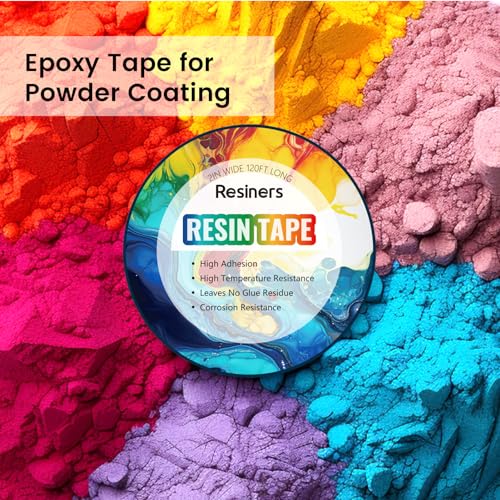 Resiners Resin Tape for Epoxy Resin Molding - 2IN W x 120FT L - Thermal Adhesive Tape, High Temperature Resistance, Easy Peel-Off, Release Resin Tape Resiners