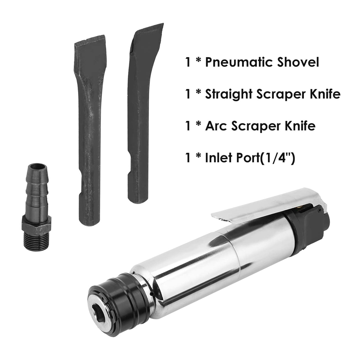 air hammer, Pneumatic Hammer Shovel Tool Industrial Powerful Handle Straight Type Air Chisel Pneumatic Shovel Tool Akozon