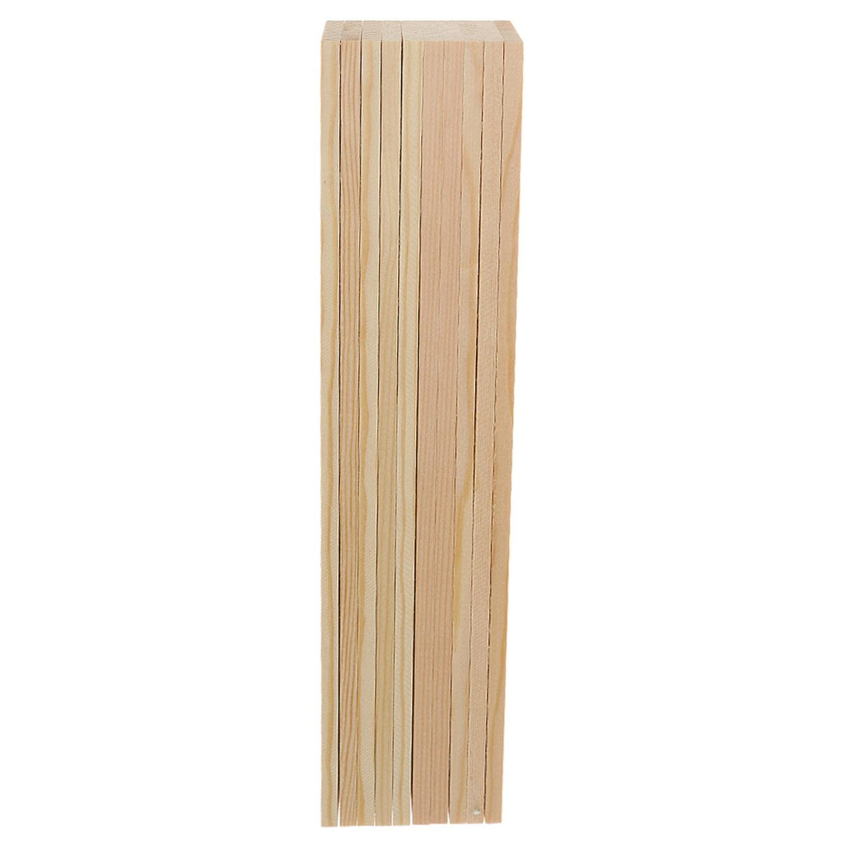 misppro 10 Pieces Blank Natural Pine Wood Rectangle Boards Panels Wooden Pieces for Art Crafts - 30cm misppro