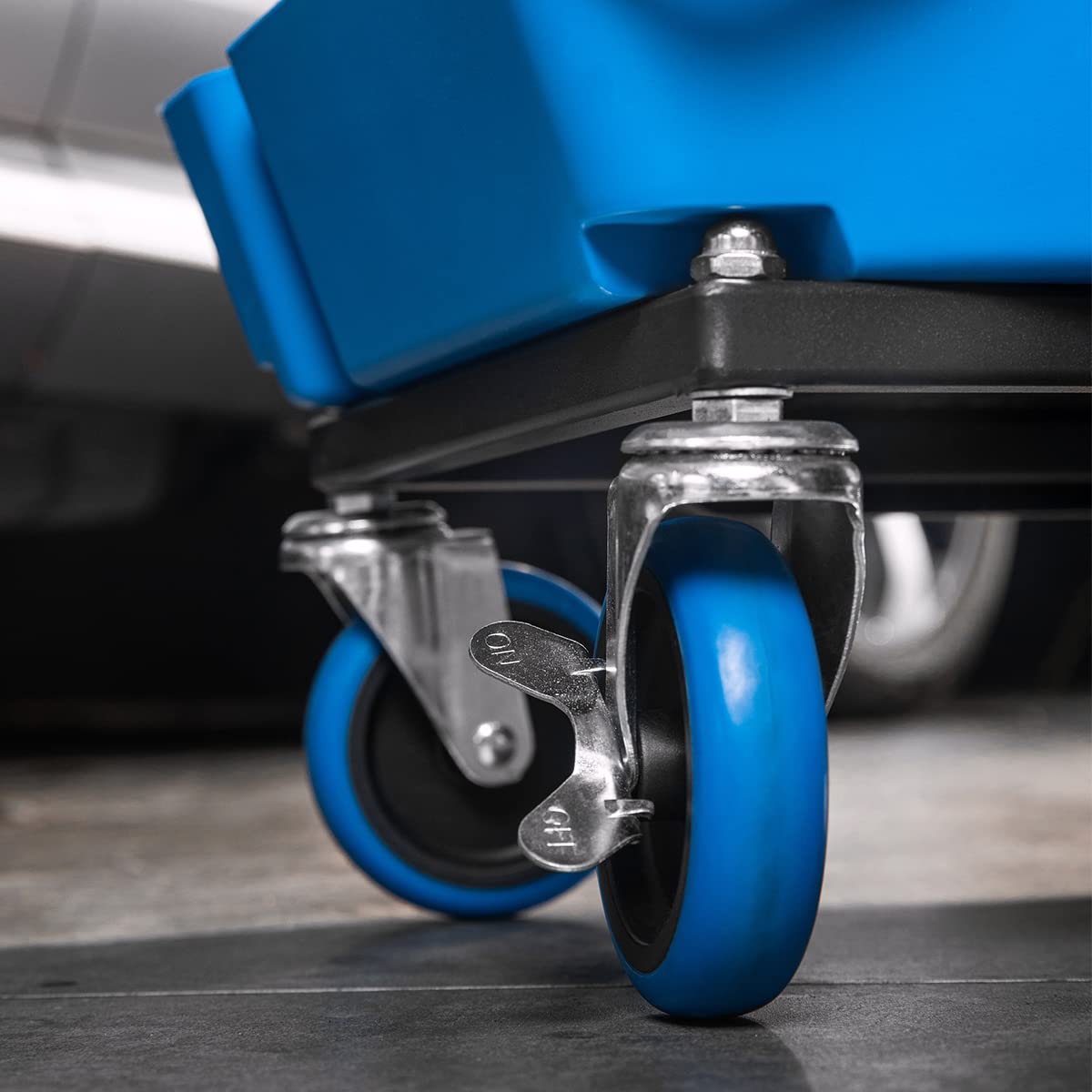 SGCB Automotive Mobile Rolling Mechanics Stool - Heavy Duty Roller Creeper Seat Soft Rubber Cushion Brake Wheels Storage Drawers Tray Roller Seat for SGCB