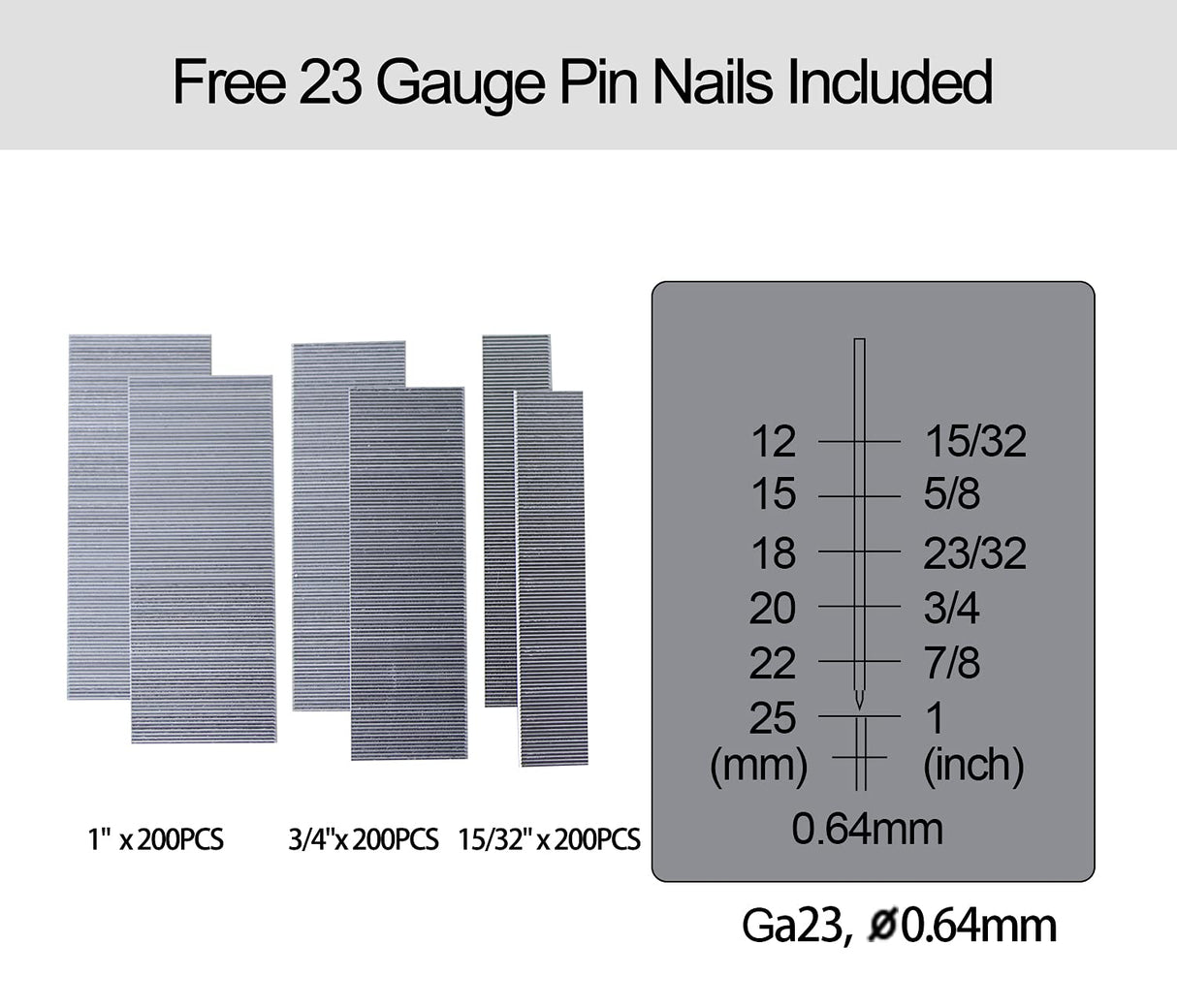 Sutekus 23 Gauge Pin Nailer 15/32" To 1" Pneumatic Air Pin Nailer Gun For Woodworking Applications Sutekus