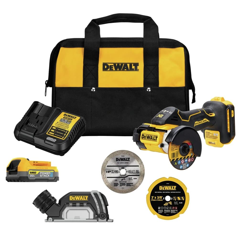 DEWALT 20V MAX Cordless Angle Grinder Kit, 3-in. (DCS438E1) DEWALT