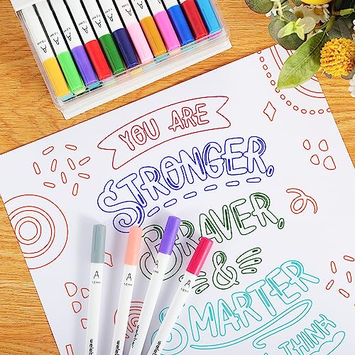 Welebar 1.0 Tip Medium Point Pens for Cricut Joy/Xtra, 36 Pack Assorted Marker Pens for Drawing, Writing, Compatible with Cricut Joy Machines Welebar