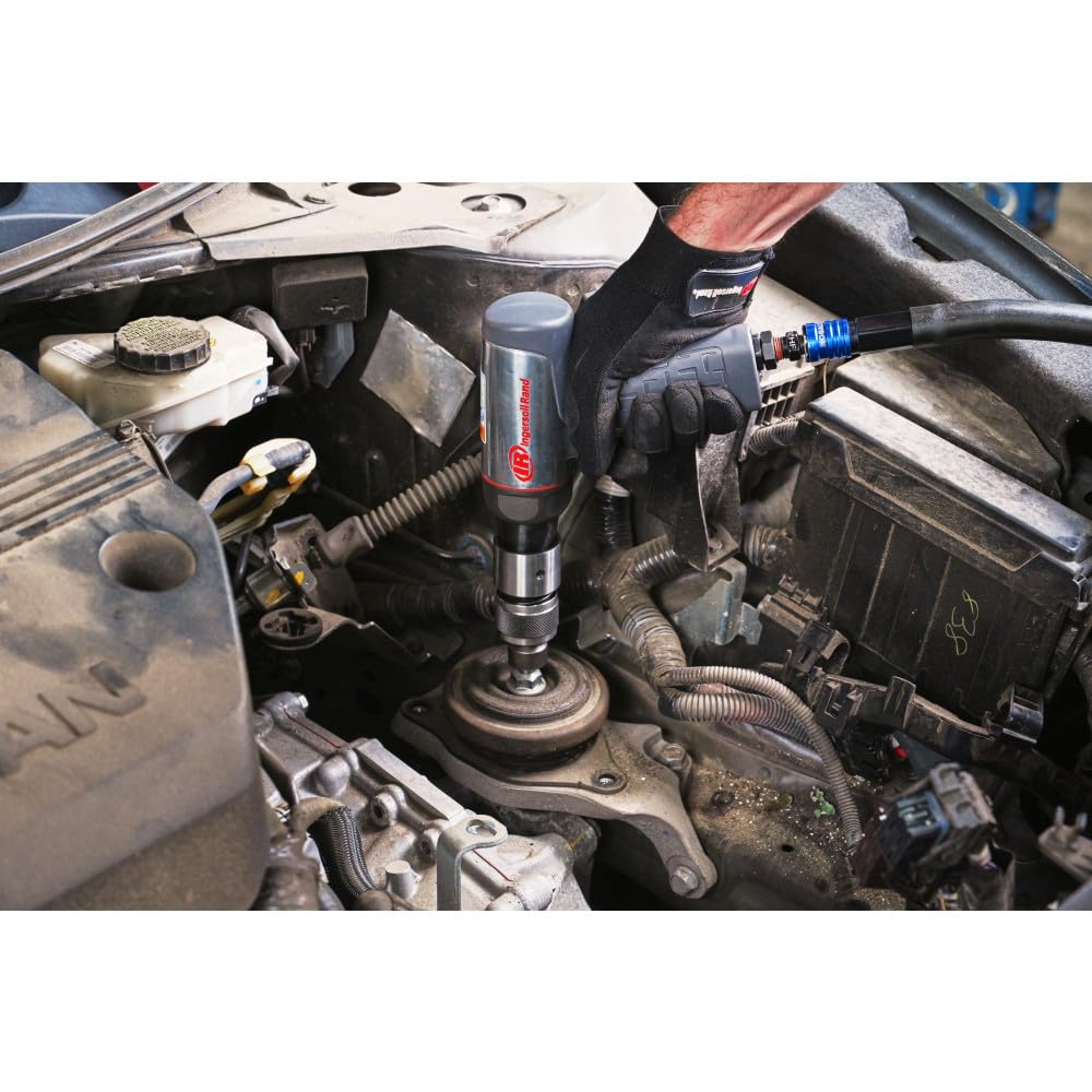 Ingersoll Rand 119MAXK Long Barrel Air Hammer Kit – 5 PC Chisel Set, Lightweight, Quiet, Compact, Powerful, Gray Ingersoll Rand