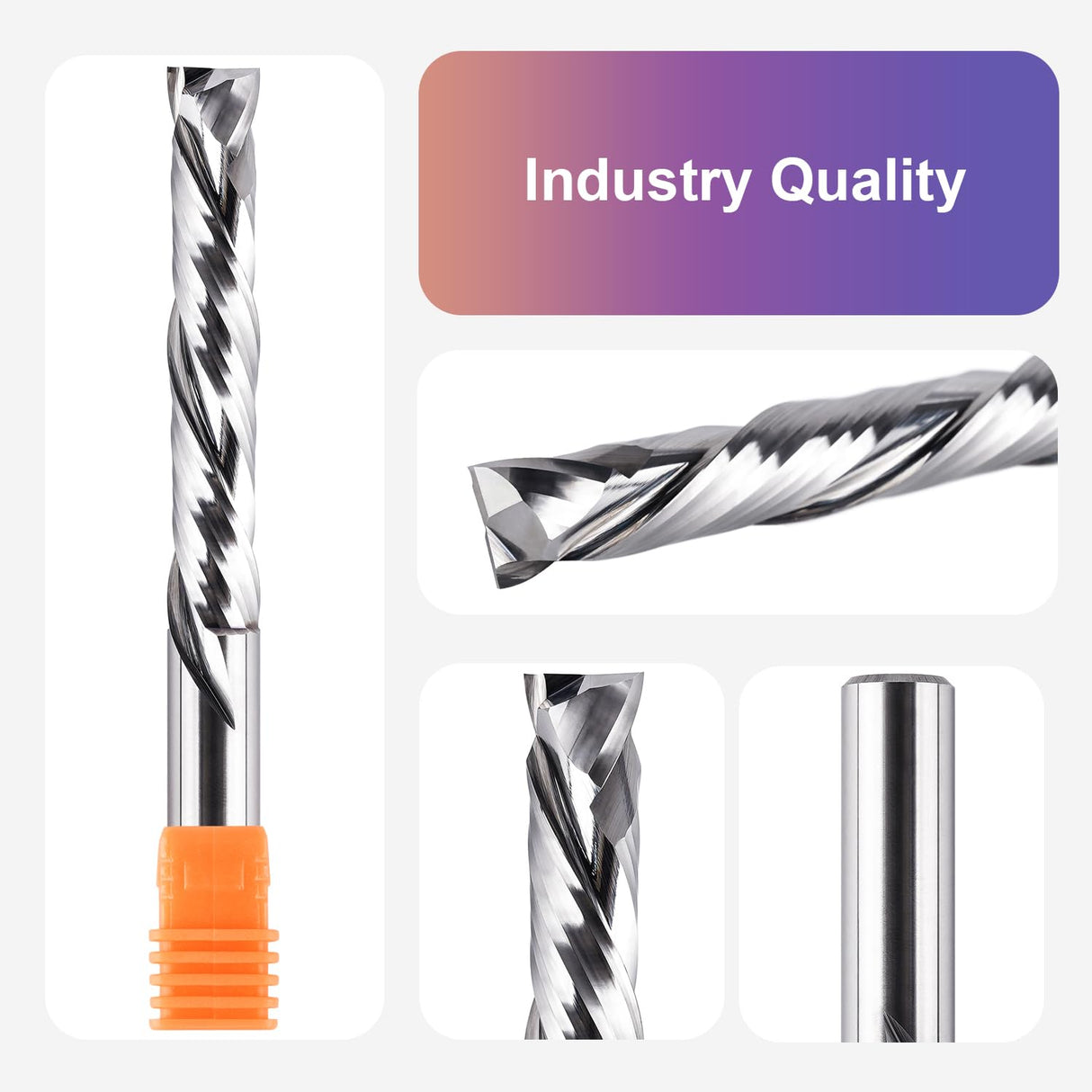 SpeTool Compression Spiral Router Bit 1/2 Inch Shank 3 Inch Cutting Length Extra Long UP&Down CNC Router Bits for Woodworking Milling Slot Mortise SpeTool