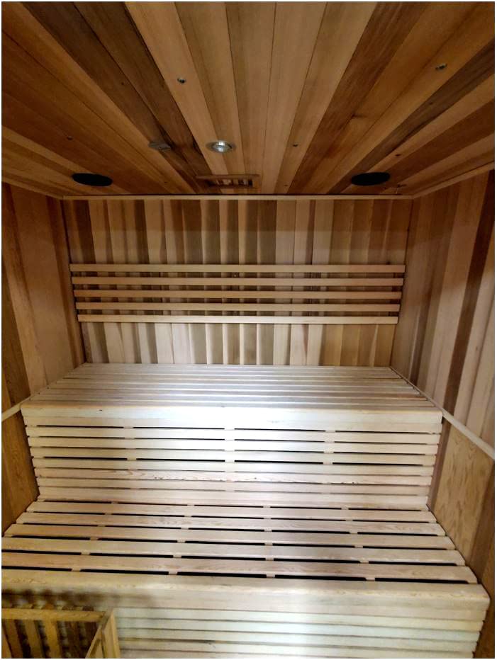 Canadian Red Cedar Wood Swedish 72" 4 to 6 Person Sauna Spa with 9KW Wet/Dry Heater, Rocks, Interior Lighting, and Digital Panel Generic