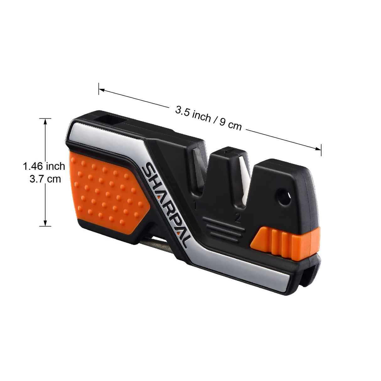 SHARPAL 101N 6-In-1 Pocket Knife Sharpener & Survival Tool, with Fire Starter Ferro Rod, Whistle & Diamond Sharpening Rod, Quickly Repair, Restore SHARPAL