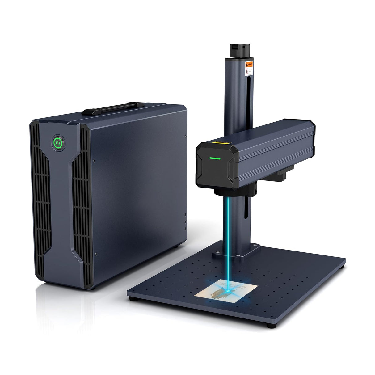 Cloudray 30W Fiber Laser Engraver, LightBurn Compatible Fiber Laser with Red Dot Pointer, 4.3x4.3 Solid State Laser Marking Portable Machine for Cloudray