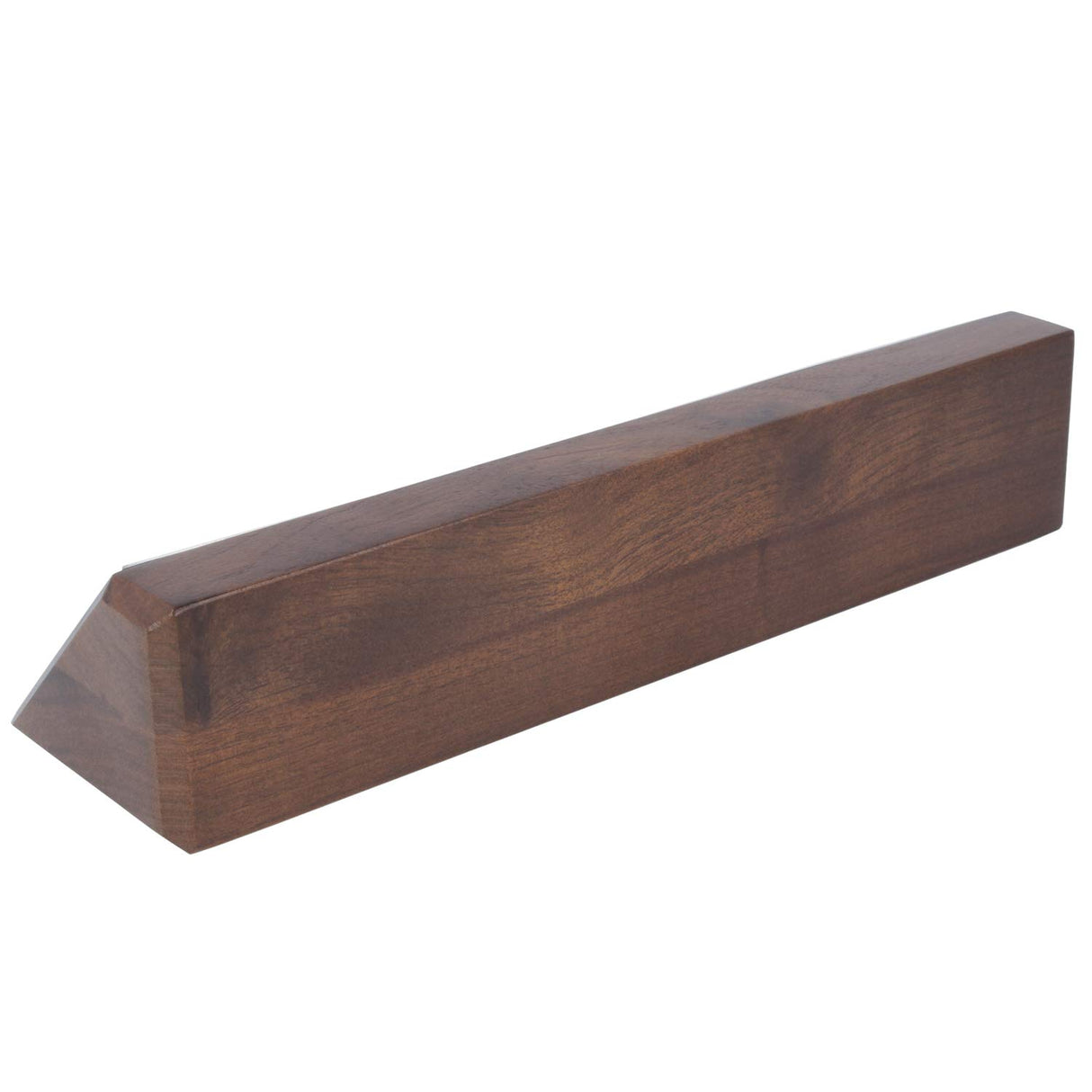 Personalized Walnut Wood Business Desk Black Name Plate with Gold Letters - 2" x 8" ExcelMark