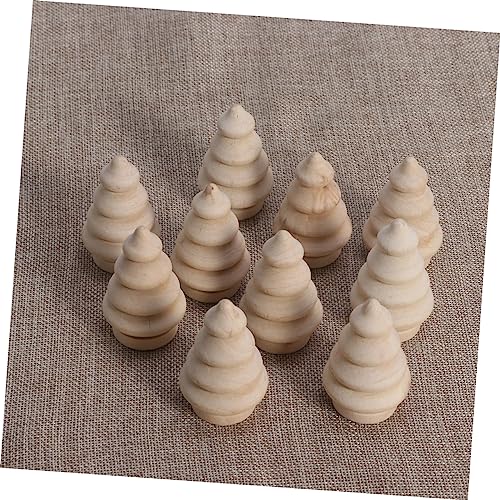 ABOOFAN 60 Pcs Unfinished Doll Crafts Blank Cake Topper Wooden Acorns Unfinished Wooden Christmas Peg Doll Wooden Puppet Toys DIY Wooden Christmas ABOOFAN