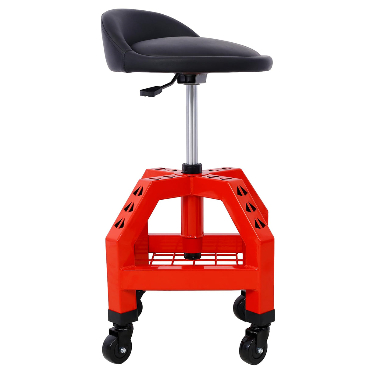 Campfun Rolling Shop Stool, Creeper Seat Garage Stool on Wheels, Mechanics Chair Adjustable Height 360° Swivel Shop Seat, Heavy Duty Shop Stool, Shop Campfun