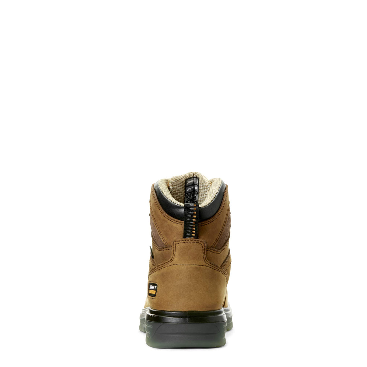 Ariat Mens Turbo 6" Waterproof Carbon Toe Work Boot Aged Bark 12 ARIAT