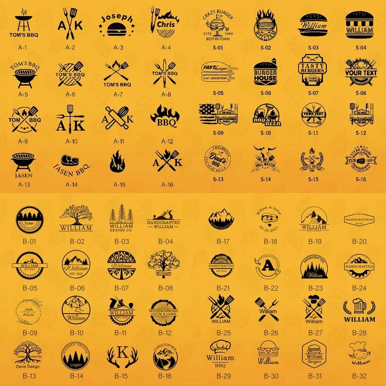 Personalized Brass Branding Iron Stamp for Food, Cakes, and Crafts TPFOON