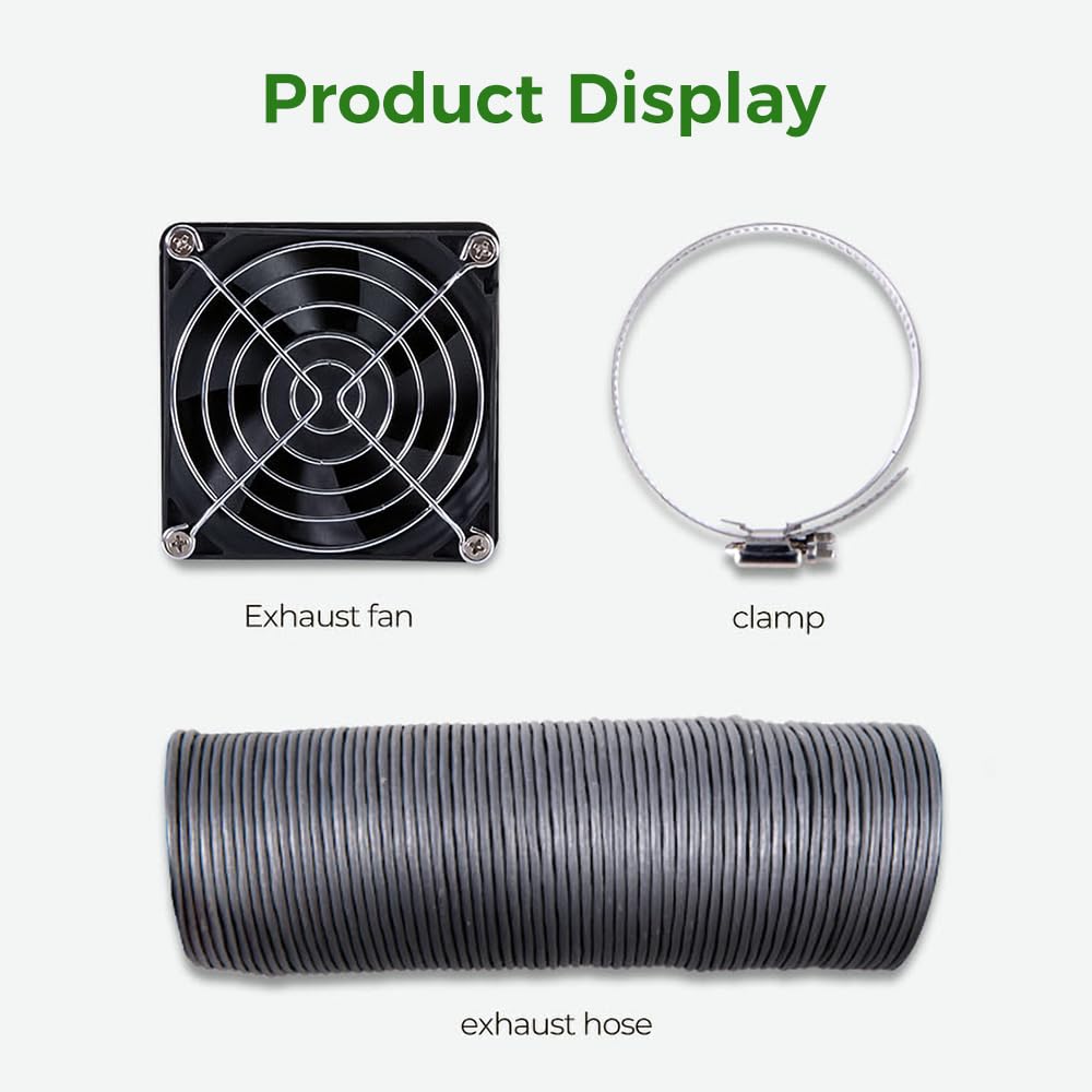 Creality Official Fume Extraction Kit, 4000 RPM High-Efficiency Ventilation Fan, Exhaust Smoke & Odors, Compatible for 3D Printer Enclosure with Fan Creality
