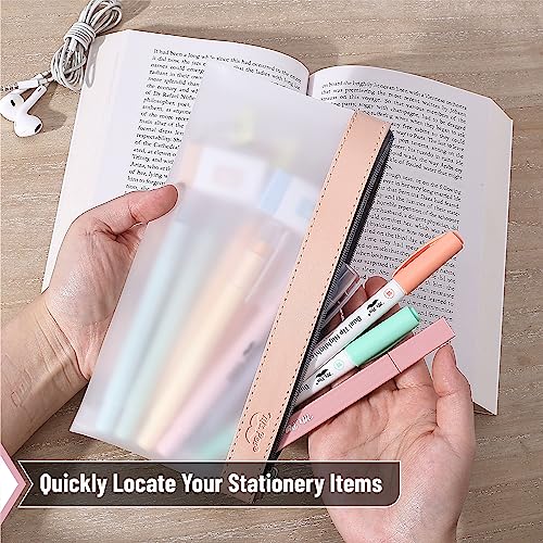 Mr. Pen- Clear Pencil Pouch, 3 Pack, Clear Pencil Case, Pencil Bags, Clear Pouch, Pencil Case for Kids Pencil Case, Clear Makeup Pouch, Kids Pencil Mr. Pen