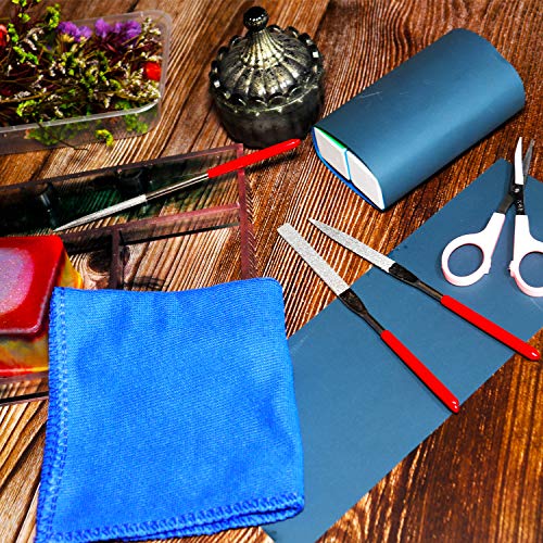 15 Pieces Resin Casting Tools Set - Include Sand Papers, Polishing Blocks, Polishing Cloth, Round File, Semicircular File, Flat File and Scissors for Sakolla
