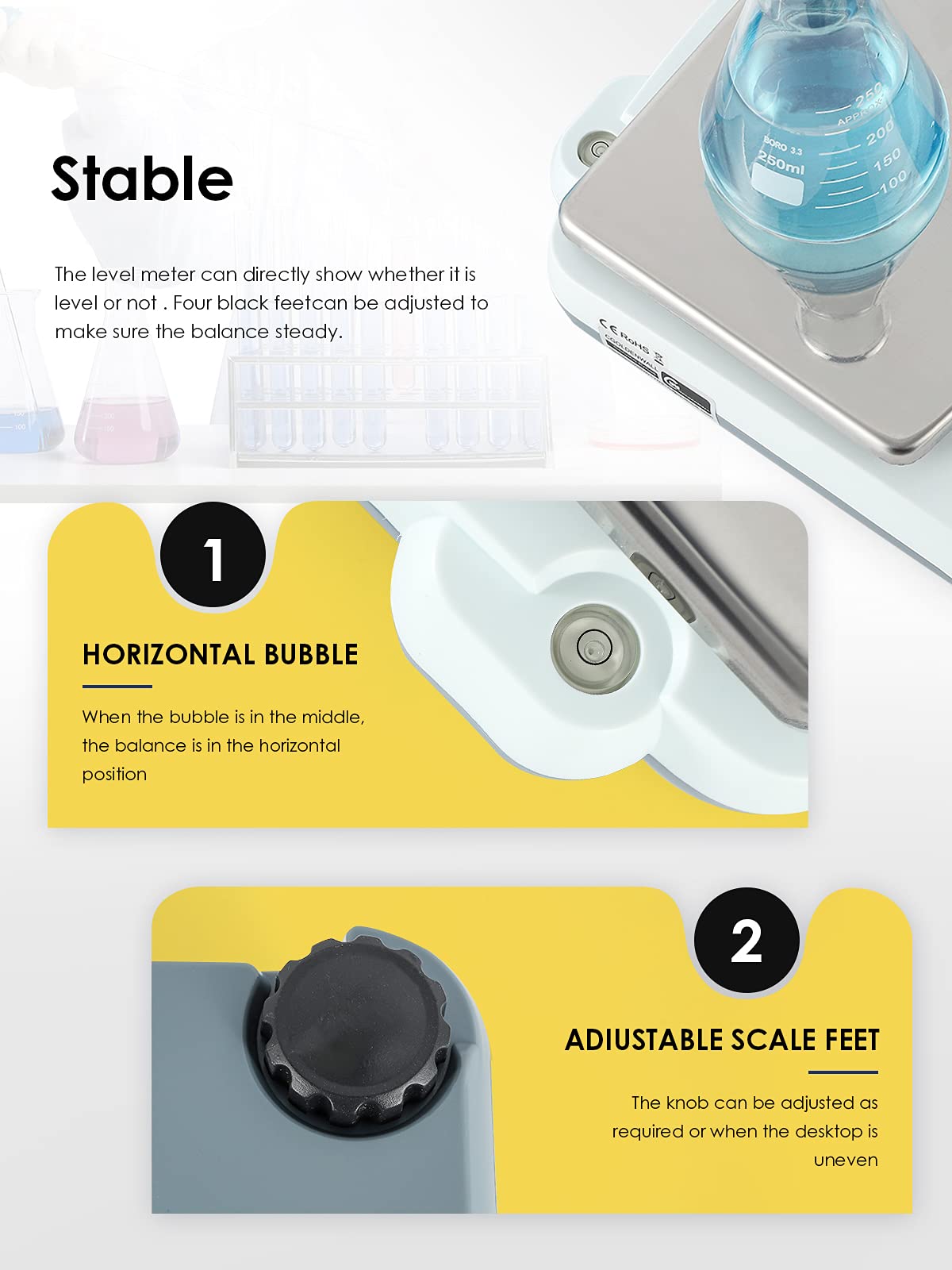 CGOLDENWALL Precision Lab Scale 5000gX0.01g Analytical Electronic Balance Digital Laboratory Scale Precision Jewelry Scales Kitchen Weighing CGOLDENWALL