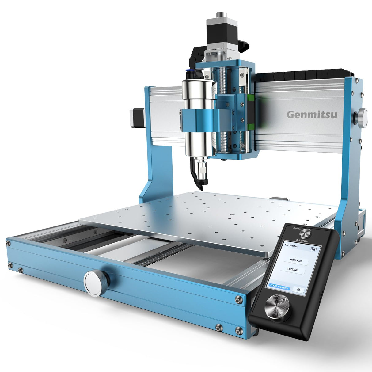 Genmitsu 3030-PROVer MAX CNC Router Machine with Linear Guide & Ball Screw Motion, Achieve ±0.05mm Accuracy for High Precision Metal Aluminum Copper Genmitsu