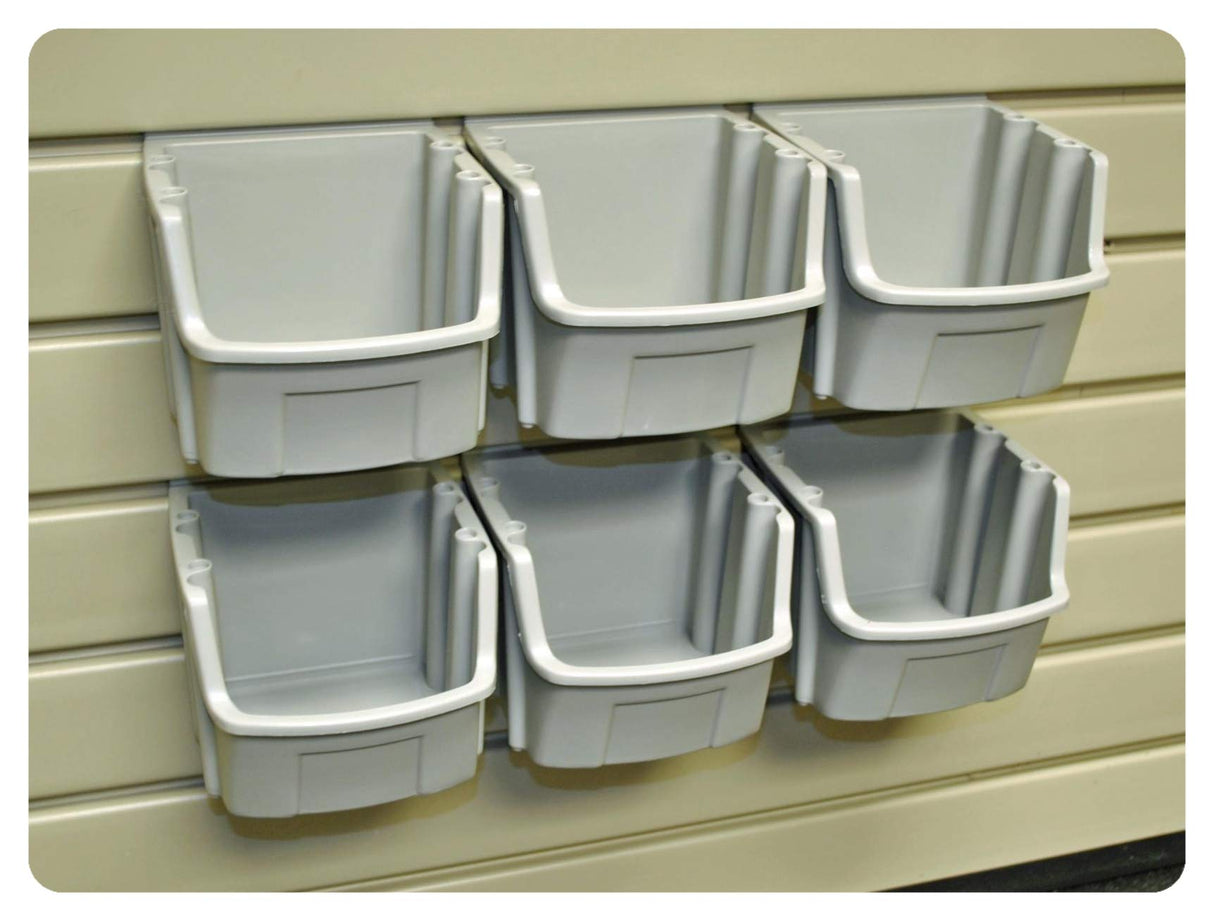 HandiWall Work Center Bundle for Slatwall Panel Tool Organization, Gray WoodArtSupply