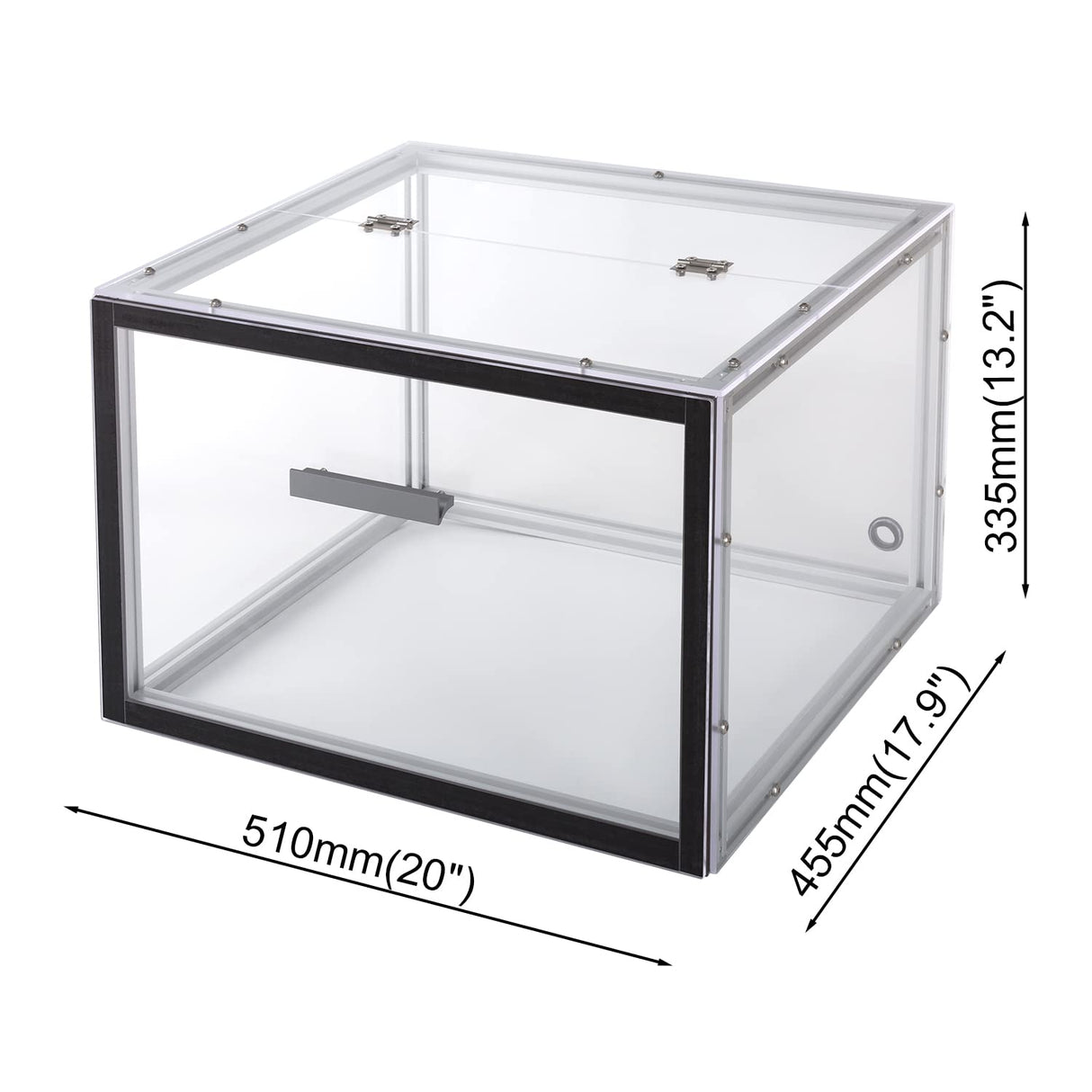 Acrylic CNC Enclosure 510 x 455 x 335 mm, Enhanced Protection, Dustproof,Cleaning, Noise Reduction, Compatible with CNC Router Machine 3018 Zhong Hua Jiang