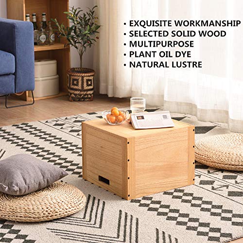 KIRIGEN Stackable Wood Storage Cube/Basket/Bins Organizer for Home Books Clothes Toy Modular Open Cubby Storage System - Office Bookcase Closet KIRIGEN