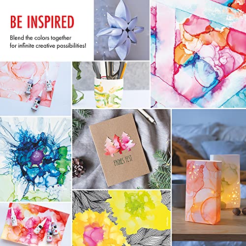 Marabu Alcohol Ink for Epoxy Resin - 6 Classic Colors Alcohol Ink Set - Vibrant and Versatile Alcohol Inks for Resin Art, Tumblers, Alcohol Paint Marabu